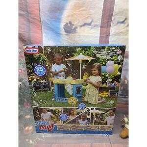 Lemonade Stand Ice Cream Toy Cart Imaginative Play 2 in 1 Pretend Play 25 Pieces